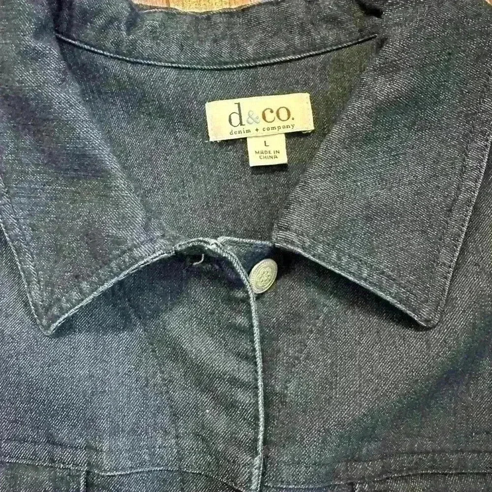 Denim and Co ladies jacket with 3/4 sleeve, size L - Picture 4 of 5